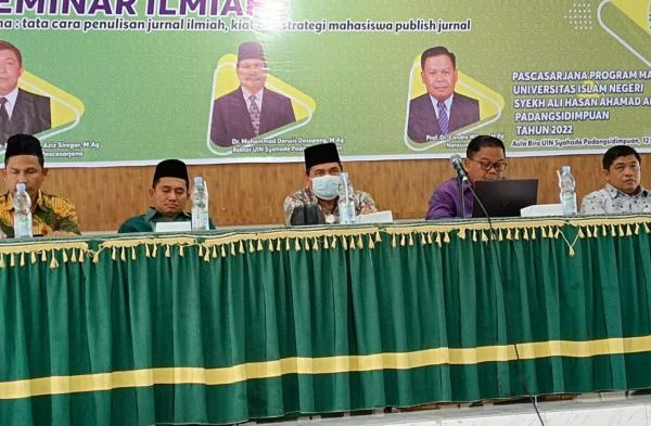 Seminar Ilmiah Pascasarjana UIN Syahada Padangsidimpuan 2022